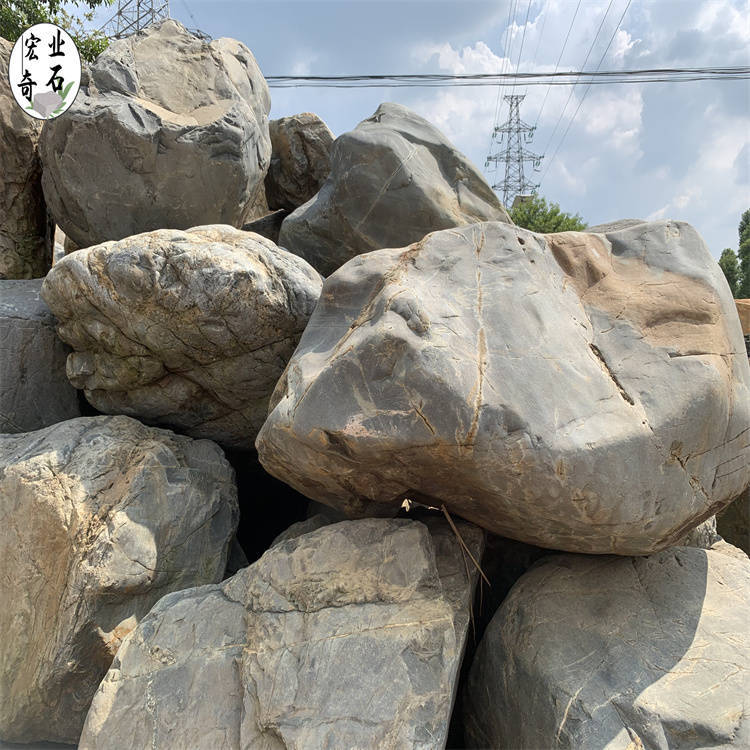 景觀石原石,復古型黑青石產品#大自然的搬運工 #石材加工